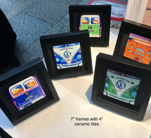 Load image into Gallery viewer, Personalised and Non personalised Framed Football Ceramic Tiles  (Free pp UK) (Sports )