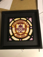 Load image into Gallery viewer, Framed Ceramic Football Crest Tile (Various  club crests available  )  (Free pp UK)