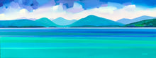 Load image into Gallery viewer, Panoramic Loch Lomond from Malorrochy Bay  Limited Edition Giclee Print ( free pp uk)
