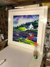 Load image into Gallery viewer, Corrie Harbour , Arran , Limited edition giclee print   ( Free pp UK)