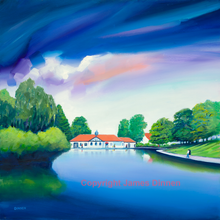 Load image into Gallery viewer, Roukenglen Boating Pond , Limited Edition Giclee signed print  ( Free PP UK)