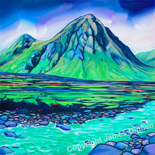 Load image into Gallery viewer, Framed Ceramic tile of Buachaille Etive Mor  Glencoe (Free pp UK)