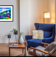 Load image into Gallery viewer, Corrie Harbour , Arran , Limited edition giclee print   ( Free pp UK)
