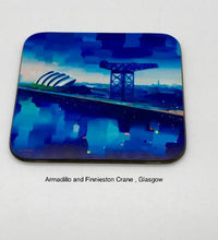 Load image into Gallery viewer, Coaster of Finnieston Crane on river Clyde