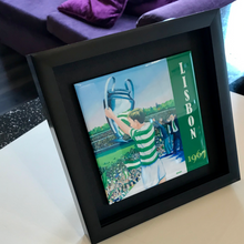 Load image into Gallery viewer, Framed Ceramic tile , Fathers Day football Tile (personalised  Free pp U.K.
