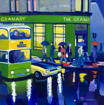 The Granary , Glasgow 1980’s, Square shape, Limited Edition Giclee signed print  ( Free PP UK)