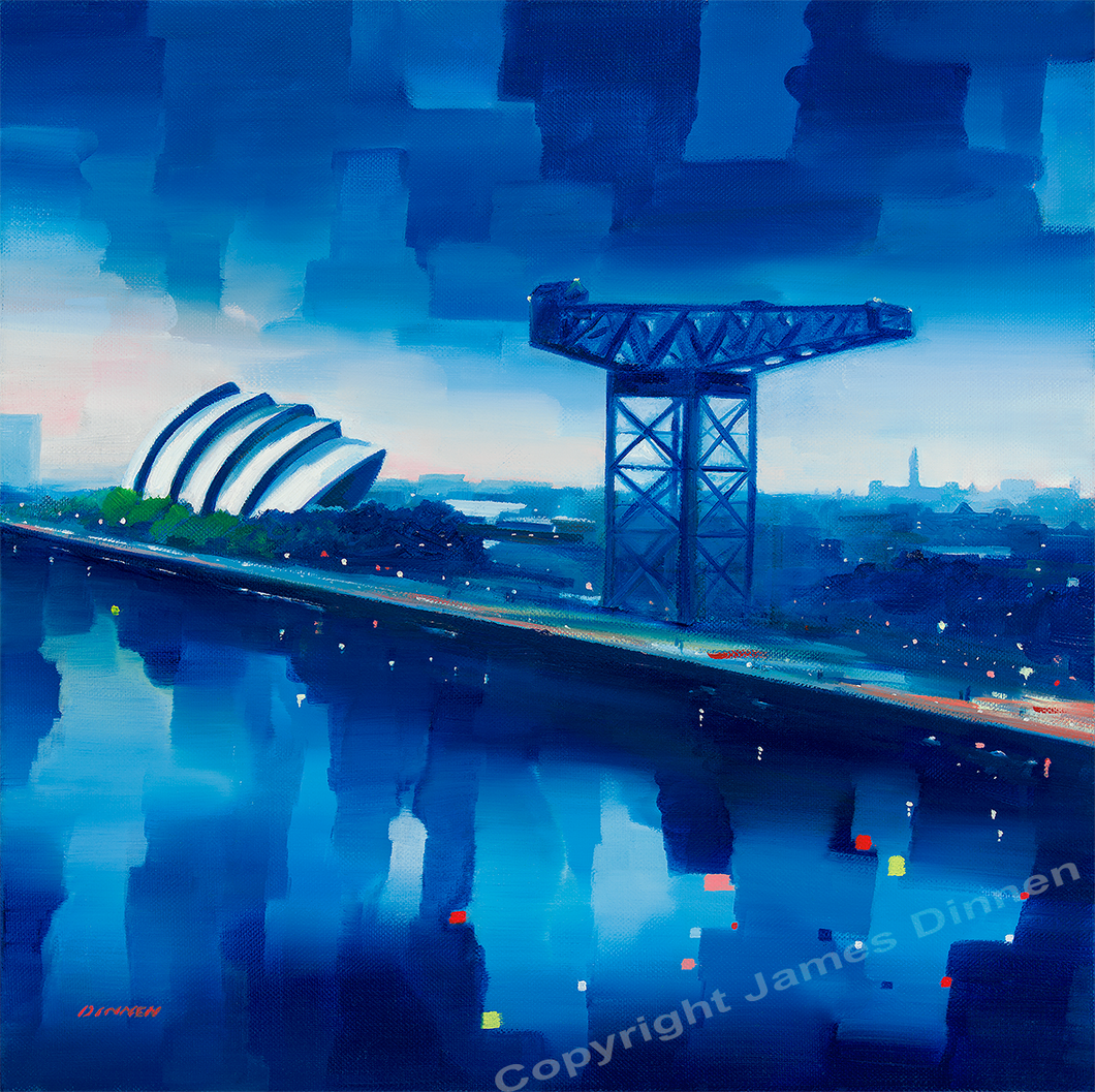 Finnieston Crane , Glasgow , Limited Edition Giclee signed print  ( Free PP UK)
