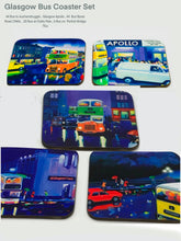 Load image into Gallery viewer, Set of  5 Glasgow  Bus  Coasters ( Free pp UK)
