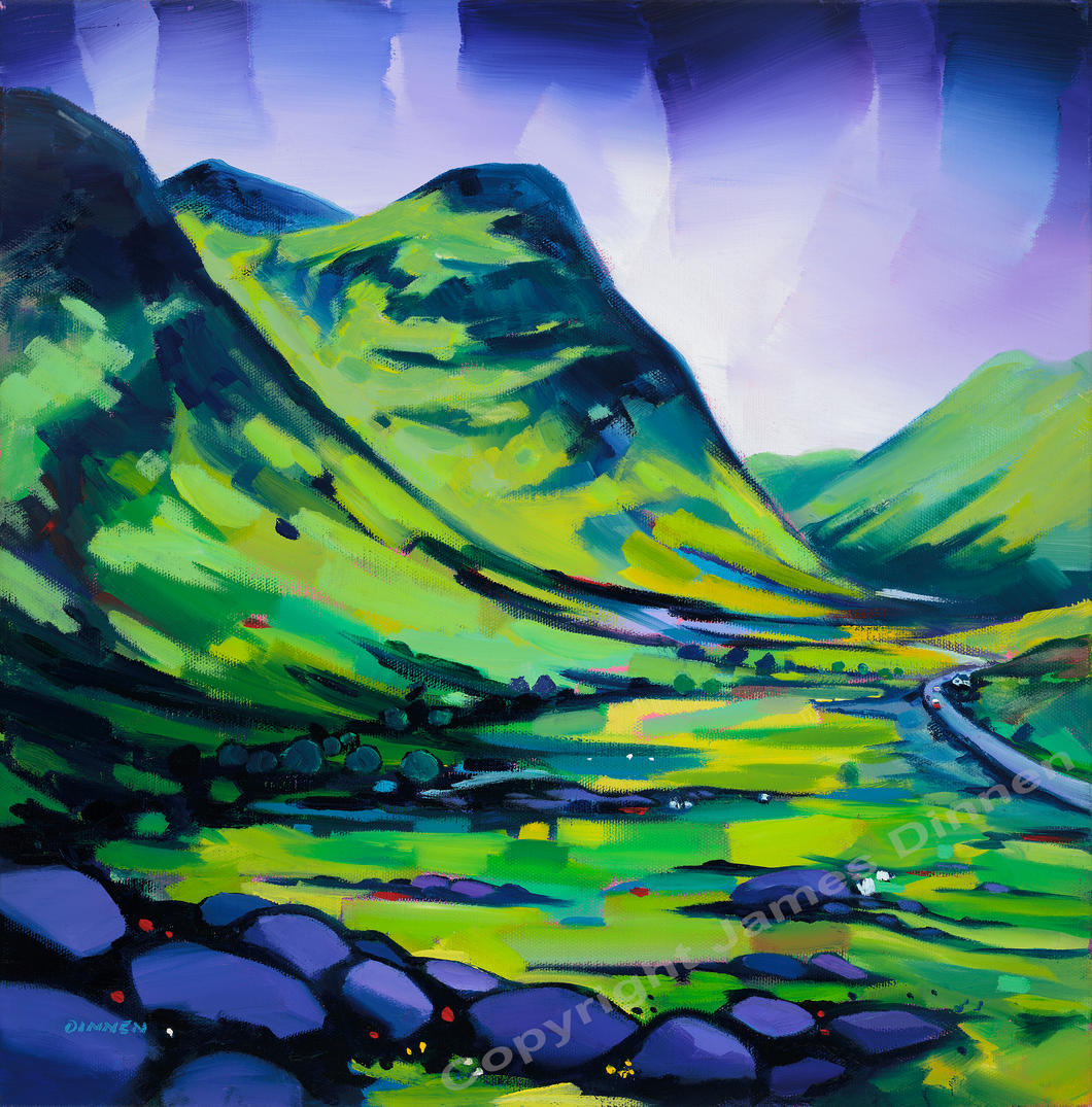 Pass of Glencoe   Limited edition giclee signed print      (Free pp UK)