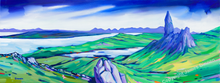 Load image into Gallery viewer, Panoramic Old man of Storr , Skye , Limited Edition Giclee Print (Free pp UK)
