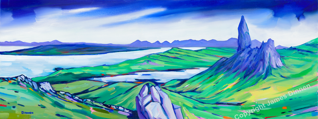 Panoramic Old man of Storr , Skye , Limited Edition Giclee Print (Free pp UK)
