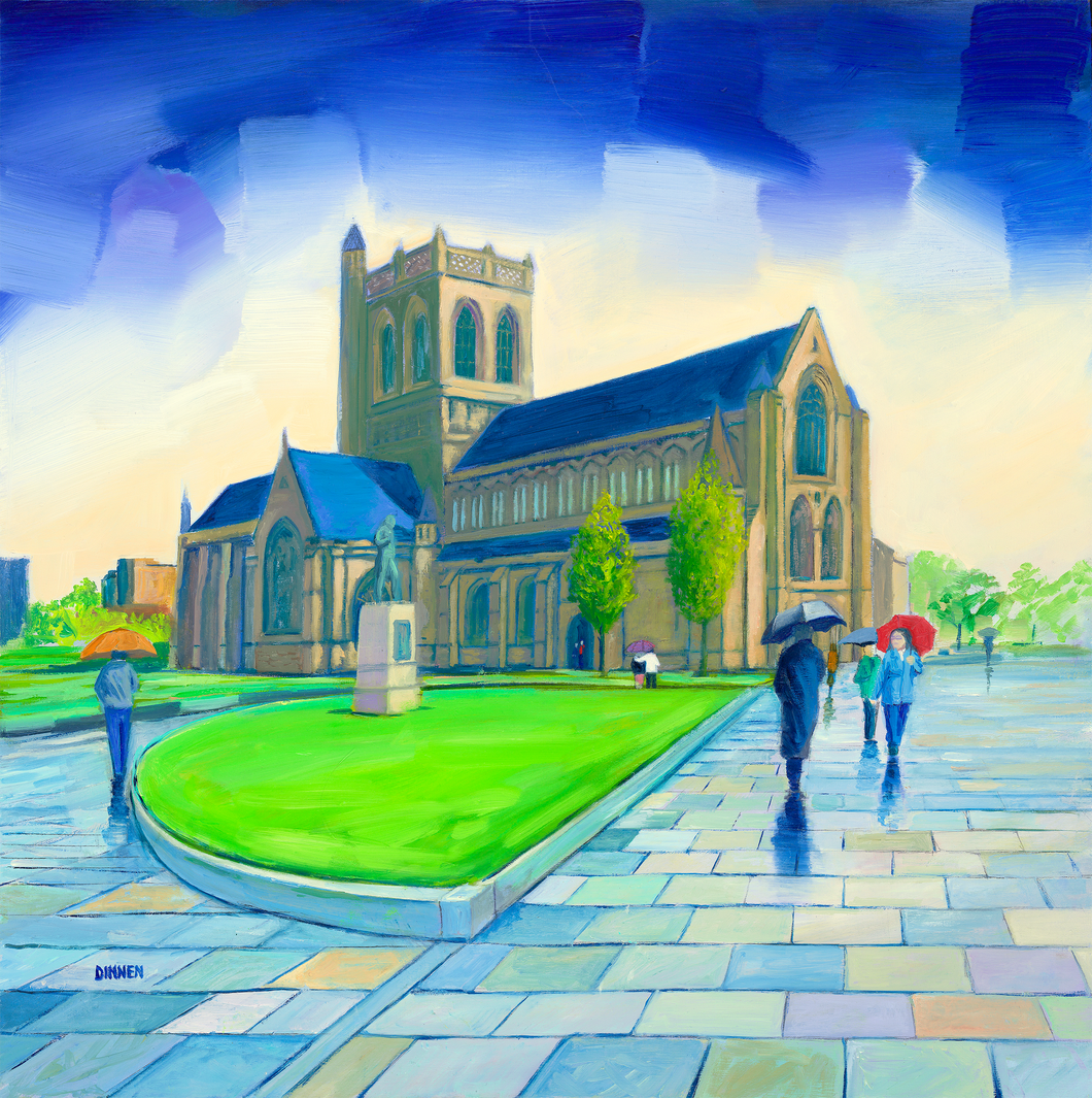 Paisley Abbey , Limited Edition Giclee signed print    (Free PP UK)