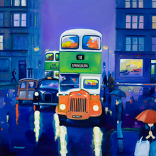 Load image into Gallery viewer, Personalised Glasgow Corporation Bus , Glasgow 1960s , Giclee signed print  ( Free PP UK)
