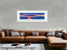 Load image into Gallery viewer, Panoramic Arran Red Sky Limited Edition Giclee Signed Print  ( Free pp UK)
